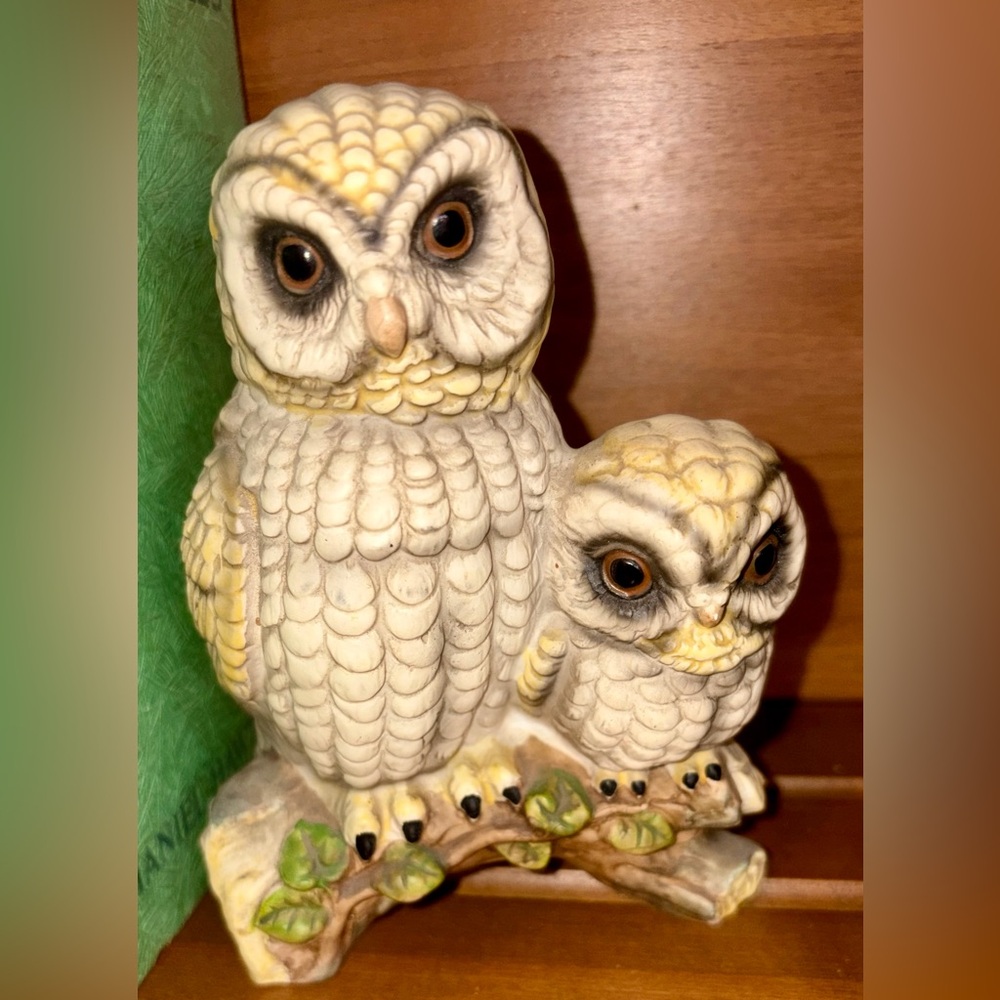 Vintage UCGC Japan Owl with Owlet